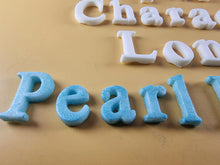 25 x Edible 3D Personalized Times New Roman Font, icing toppers, cake cupcakes decorations T083