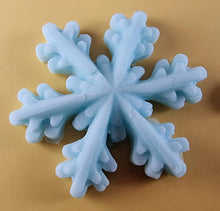 4 x Edible 3D 50mm Christmas Snowflakes Snow icing toppers, cake cupcakes decorations T101