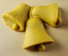 6 x Edible 3D 55mm Jingle Bells, Christmas icing toppers, cake cupcakes decorations T095
