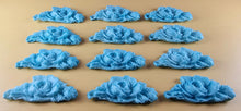 12 x Edible 3D 55mm Rose Bunches, icing toppers, cake cupcakes decorations T080