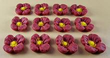 12 x Edible 3D 20mm flowers icing toppers, cake cupcakes decorations T106
