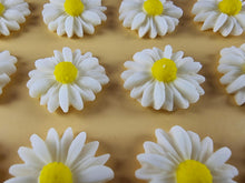 12 x Edible 3D 20mm Daisies Daisy flowers icing toppers, cake cupcakes T115