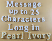 25 x Edible 3D Personalized Times New Roman Font, icing toppers, cake cupcakes decorations T083