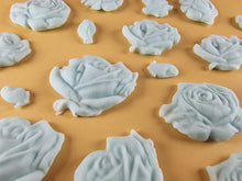 20 x Edible 3D 33mm Mixed Rose Set, icing toppers, cake cupcakes decorations T089