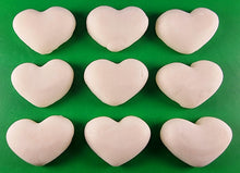 9 x Edible 3D 40mm Hearts icing toppers, cake cupcakes decorations T060
