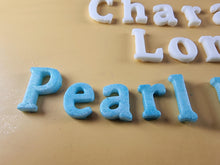 25 x Edible 3D Personalized Cumbria Font Text, icing toppers, cake cupcakes decorations T082