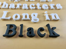 25 x Edible 3D Personalized Times New Roman Font, icing toppers, cake cupcakes decorations T083