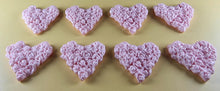 8 x Edible 3D 45mm Heart Clusters, icing toppers, cake cupcakes decorations T094