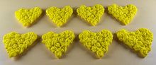 8 x Edible 3D 45mm Heart Clusters, icing toppers, cake cupcakes decorations T094