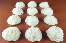 12 x Edible 3D 34mm large roses rose flowers icing toppers, cake cupcakes decorations T011