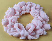 4 x Edible 3D 60mm Rose Wreaths, icing toppers, cake cupcakes decorations T086