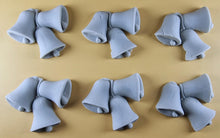 6 x Edible 3D 55mm Jingle Bells, Christmas icing toppers, cake cupcakes decorations T095
