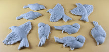 9 x Edible 3D 60mm Large Birds set icing toppers, cake cupcakes decorations T110