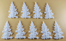 9 x Edible 3D 60mm High Detail Trees Set icing toppers, cake cupcakes T113