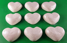 9 x Edible 3D 40mm Hearts icing toppers, cake cupcakes decorations T060