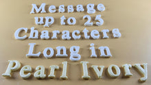 25 x Edible 3D Personalized Times New Roman Font, icing toppers, cake cupcakes decorations T083