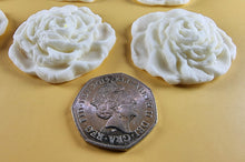 9 x Edible 3D 40mm Rose Flowers icing toppers, cake cupcakes T130