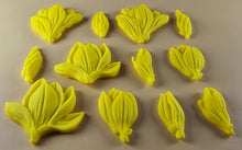 12 x Edible 3D 50mm Tulip Lilly flowers Set, icing toppers, cake cupcakes decorations T076