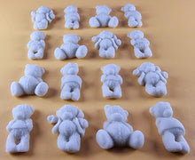 16 x Edible 3D 30mm Teddy Teddybear Set, icing toppers, cake cupcakes decorations T072