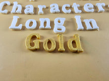25 x Edible 3D Personalized Cumbria Font Text, icing toppers, cake cupcakes decorations T082