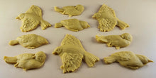 9 x Edible 3D 60mm Large Birds set icing toppers, cake cupcakes decorations T110