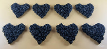 8 x Edible 3D 45mm Heart Clusters, icing toppers, cake cupcakes decorations T094