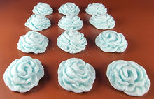 12 x Edible 3D 34mm large roses rose flowers icing toppers, cake cupcakes decorations T011