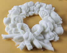 4 x Edible 3D 60mm Rose Wreaths, icing toppers, cake cupcakes decorations T086