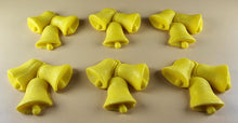 6 x Edible 3D 55mm Jingle Bells, Christmas icing toppers, cake cupcakes decorations T095