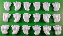 18 x Edible 3D 30mm Baby Feet icing toppers, cake cupcakes decorations T041