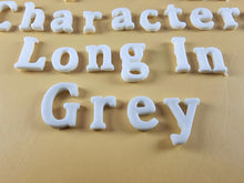 25 x Edible 3D Personalized Cumbria Font Text, icing toppers, cake cupcakes decorations T082