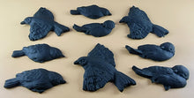 9 x Edible 3D 60mm Large Birds set icing toppers, cake cupcakes decorations T110