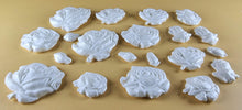 20 x Edible 3D 33mm Mixed Rose Set, icing toppers, cake cupcakes decorations T089