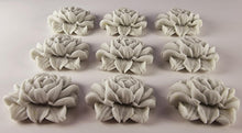9 x Edible 3D 40mm Large Roses Rose flowers icing toppers, cake cupcakes decorations T005