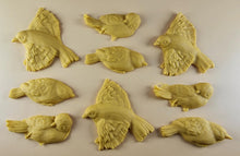 9 x Edible 3D 60mm Large Birds set icing toppers, cake cupcakes decorations T110