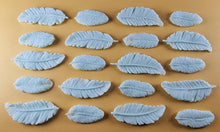20 x Edible 3D 50mm Feather Set, icing toppers, cake cupcakes decorations T075
