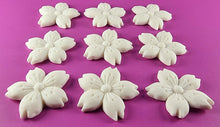 9 x Edible 3D 30mm Cherry Blossoms icing toppers, cake cupcakes decorations T053