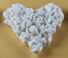 8 x Edible 3D 45mm Heart Clusters, icing toppers, cake cupcakes decorations T094