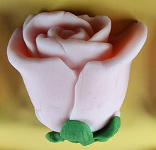 6 x Edible 3D 50mm Rose Buds icing toppers, cake cupcakes decorations T102