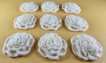 9 x Edible 3D 40mm Rose Flowers icing toppers, cake cupcakes T130