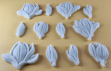 12 x Edible 3D 50mm Tulip Lilly flowers Set, icing toppers, cake cupcakes decorations T076
