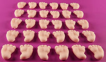 30 x Edible 3D 15mm Baby Feet icing toppers, cake cupcakes decorations T042