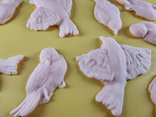 9 x Edible 3D 60mm Large Birds set icing toppers, cake cupcakes decorations T110
