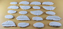 20 x Edible 3D 50mm Feather Set, icing toppers, cake cupcakes decorations T075