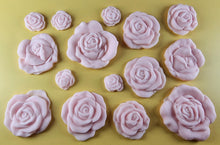 15 x Edible 3D Mixed Roses flowers Set, icing toppers, cake cupcakes decorations T077