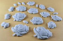 20 x Edible 3D 33mm Mixed Rose Set, icing toppers, cake cupcakes decorations T089