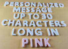 Up to 30 Edible 3D 20mm Personalized Letters, Text, icing toppers, cake cupcakes decorations T085