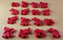 16 x Edible 3D 25mm Elephant Set, icing toppers, cake cupcakes decorations T071
