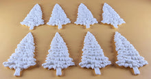 12 x Edible 3D 50mm Medium Christmas Trees icing toppers, cake cupcakes decorations T048