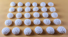 30 x Edible 3D 11mm Dahlia Flowers, icing toppers, cake cupcakes decorations T065